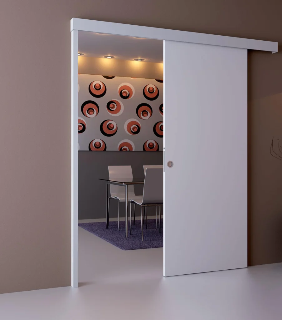 Koľajnica pre posuvné dvere na stenu